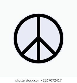 Peace Symbol. Anti War, Pacifist Symbol.