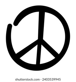 Peace symbol. Element for design. Vector illustration.