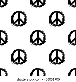 Peace Symbol Peace Hippie Symbol Seamless Stock Vector (Royalty Free ...