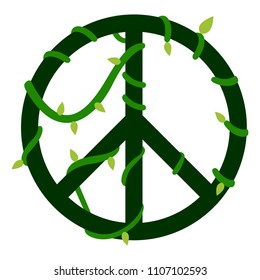 Peace symbol icon