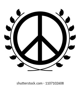Peace symbol icon