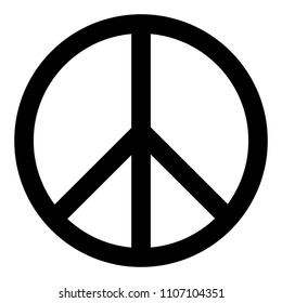 Peace symbol icon