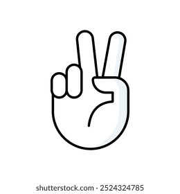 Peace Symbol icon isolated on a white background. Vector illustration.
