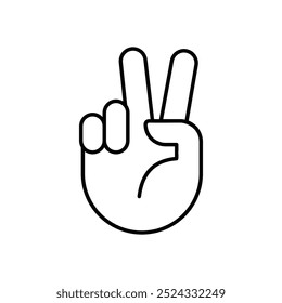 Peace Symbol icon isolated on a white background. Vector illustration.