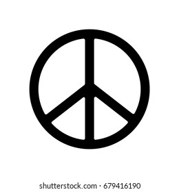 Peace Symbol Icon. Vector.