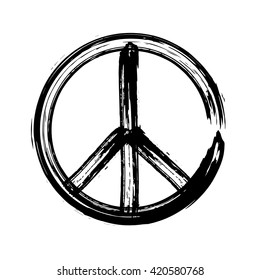 peace symbol icon vector friendship pacifism