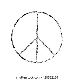 peace symbol icon vector friendship pacifism