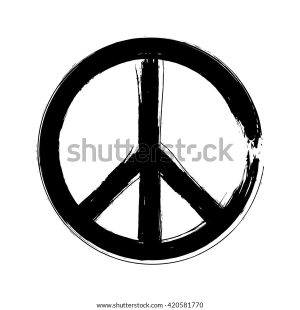 平和の象徴のアイコンベクター友好平和主義 のベクター画像素材 ロイヤリティフリー