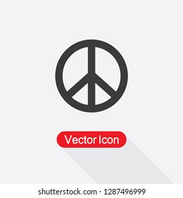 Peace Symbol Icon Vector Illustration Eps10