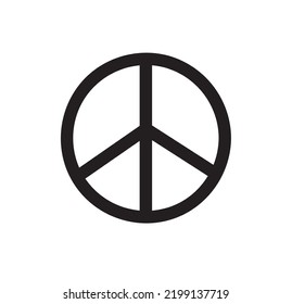 peace symbol icon. vector illustration