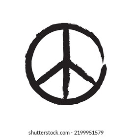 peace symbol icon. vector illustration