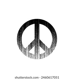 Peace symbol icon vector illustration.