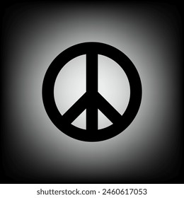 Peace symbol icon vector illustration.