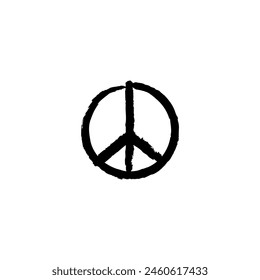 Peace symbol icon vector illustration.