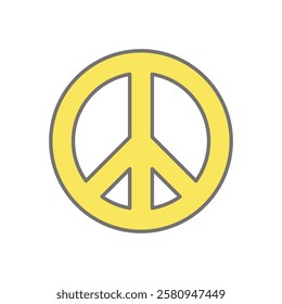 Peace Symbol icon vector stock illustration