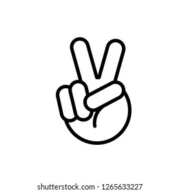 peace symbol icon vector trendy