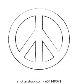 peace symbol isolated icon