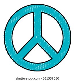 peace symbol isolated icon