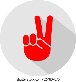Peace symbol isolated on flat style