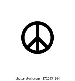 Peace symbol. Logo icon vector.