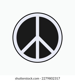 Peace Symbol. No War Symbol.