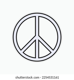 Peace Symbol. No War Symbol - Vector.