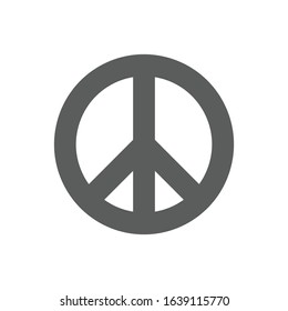 Peace symbol. Pacifist icon. Vector illustration.