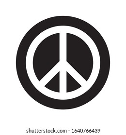 Peace symbol. Pacifist icon. Vector illustration.