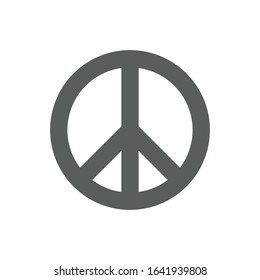 Peace symbol. Pacifist icon. Vector illustration.