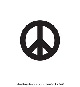 Peace symbol, pacifist vector icon 