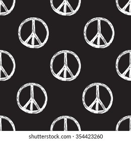 Peace Symbol Pattern Stock Vector (Royalty Free) 354423260 | Shutterstock