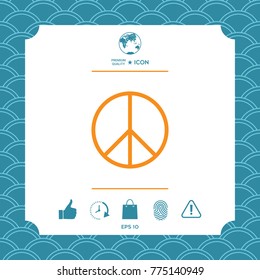 Peace symbol sign