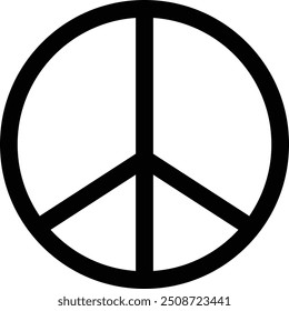 Peace Symbol, Peace sign, anti war icon, international symbol of peace