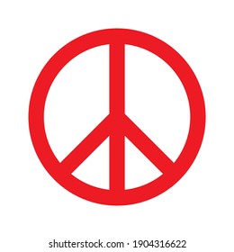 Peace symbol, sign, Vector illustration