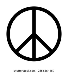 Peace symbol, simple vector design