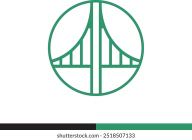 a peace symbol with two crossed arms. bridge logo 