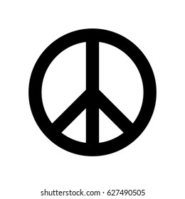 Peace symbol in vector