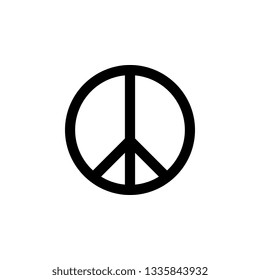 Peace Symbol Vector Icon