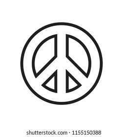 Peace symbol vector icon design