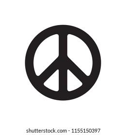 Peace symbol vector icon design