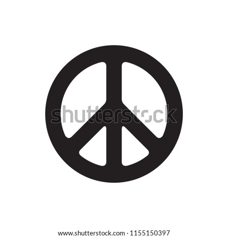 Peace symbol vector icon design