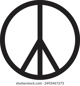 Peace Symbol Vector Icon, EPS10. Vector