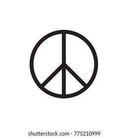 Peace Symbol Vector Icon EPS10