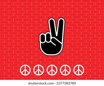 Peace Symbol Vector Icon. Vector simple icon for presentation. 