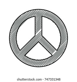  peace symbol vector iilustration