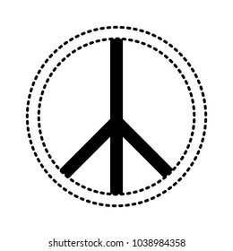 peace symbol  vector illustration