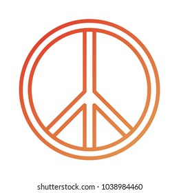 peace symbol  vector illustration