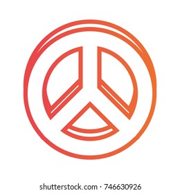 peace symbol vector illustration