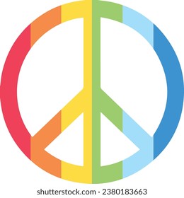 Peace symbol vector illustration design