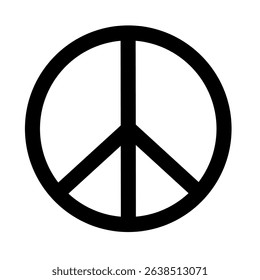peace symbol vector with trendy design